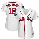 Women Red Sox 16 Andrew Benintendi White 2018 World Series Cool Base Player Jersey Dzhi,baseball caps,new era cap wholesale,wholesale hats